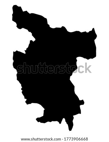 Map of San Martin on white