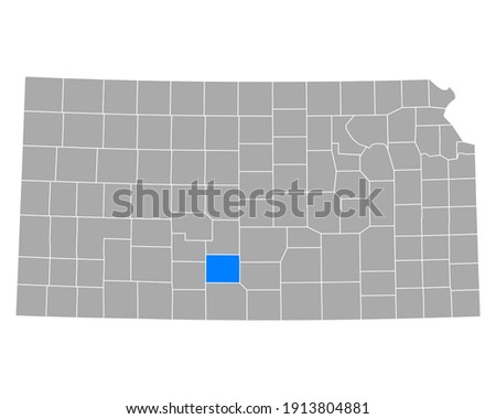 Map of Pratt in Kansas on white