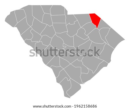 Map of Marlboro in South Carolina on white