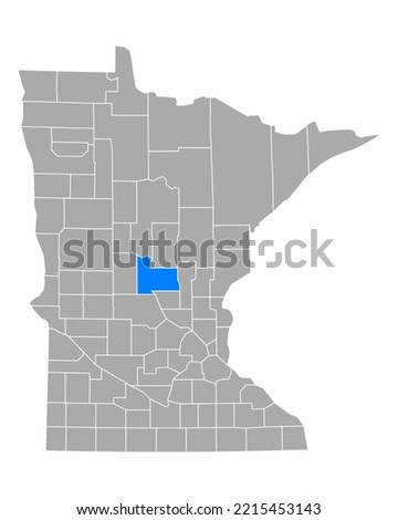 Map of Morrison in Minnesota on white