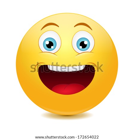 Laughing Out Loud Emoticon Stock Vector Illustration 172654022 ...