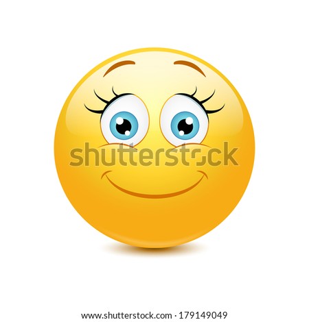 Cute Eyelashes Emoticon Stock Vector Illustration 179149049 : Shutterstock