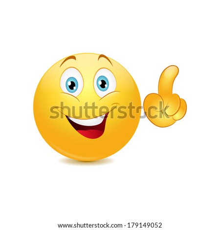 Laughing and pointing emoticon Free Vector / 4Vector