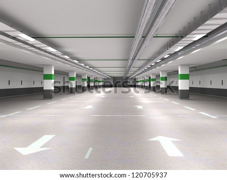 Similar – Image, Stock Photo empty expressway parking lot