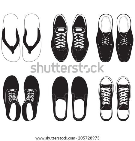 shoe vector set 