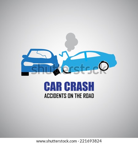 car crash and accidents icons