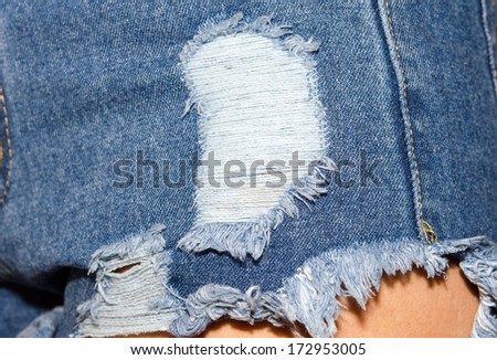 Photos of women wearing jeans lack of close-up shooting.