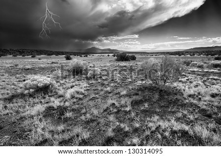 Lightning storm in the New Mexico Desert