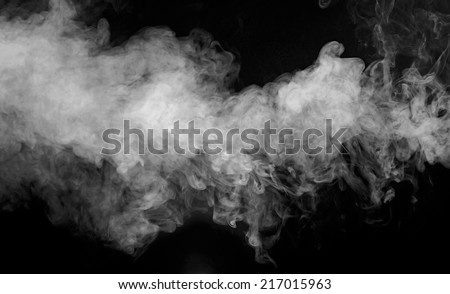 B&w abstract smoke on a dark background