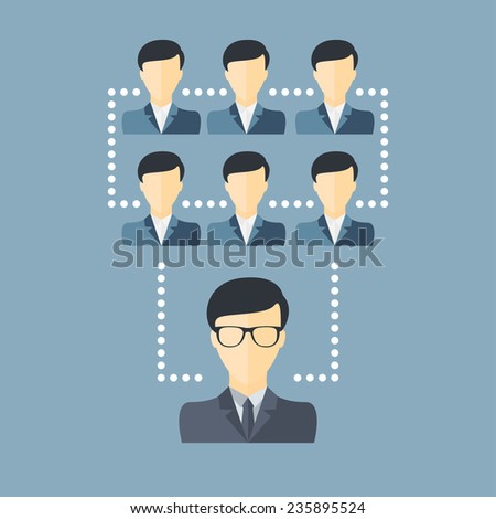 Office people icon. Business people icon. Concept of business communication. Vector illustration. Flat design
