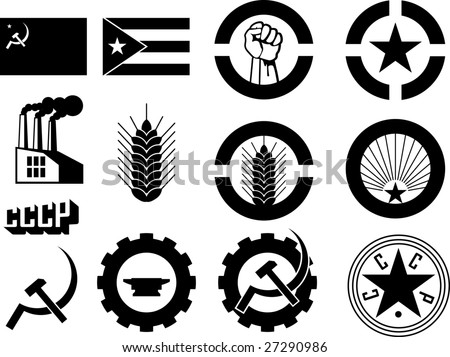 revolution icons set