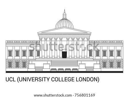 UCL. University College London. Vector Illustration.