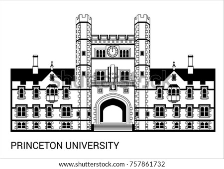 Princeton University. Vector Illustration.
