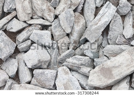 close up grey granite gravel background for mix concrete in construction industrial