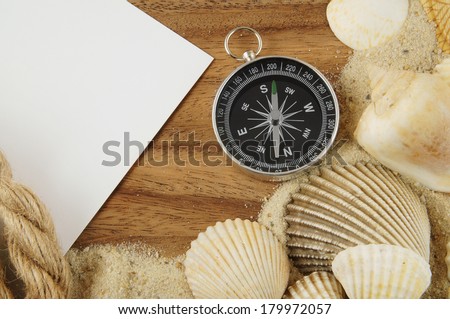 Travel concept, travel items on wooden background