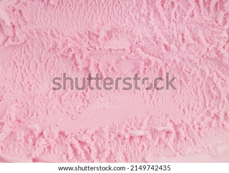 Similar – Image, Stock Photo Close up strawberry ice cream in waffles cone on orange background. Copy space.