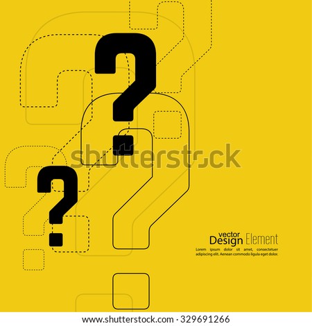 Question mark icon. Help symbol. FAQ sign on  background. vector
