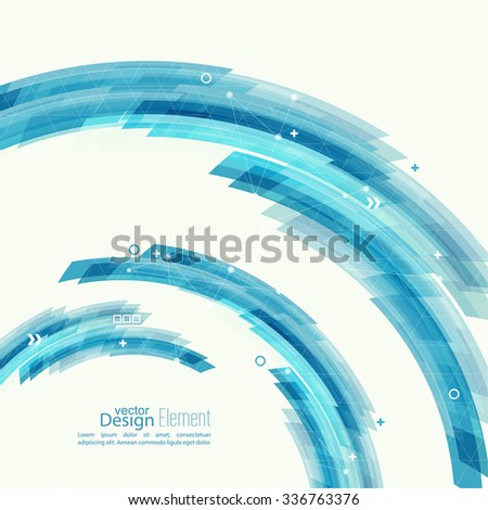 Abstract background with blue stripes, plus. 