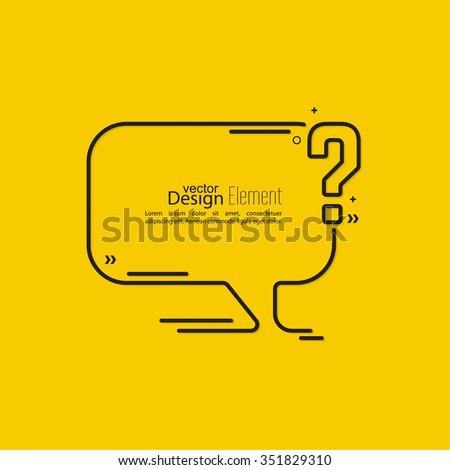 Question mark icon. Help symbol. FAQ sign on  background. vector. Speech Bubbles and Chat symbol. 