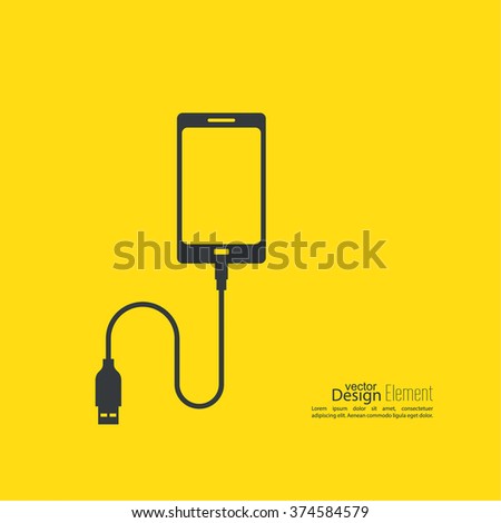 Abstract background with charge mobile phones. 