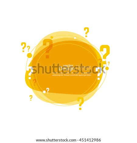 Question mark icon. Help symbol. FAQ sign on background. vector. Banner roundish form Stock foto © 