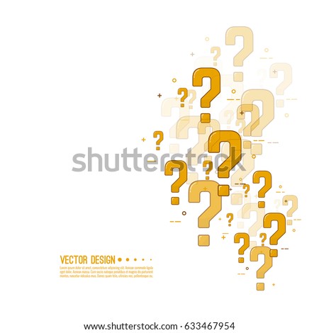 Question mark icon. Modern help symbol. FAQ sign on background. Contemporary vector illustration.