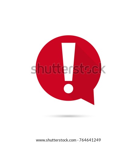 Exclamation mark icon. Attention sign icon. Hazard warning symbol. vector