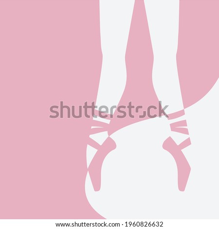 Similar – Foto Bild Ballerinas Füße tanzen auf Ballettschuhen mit verschiedenen Farben.