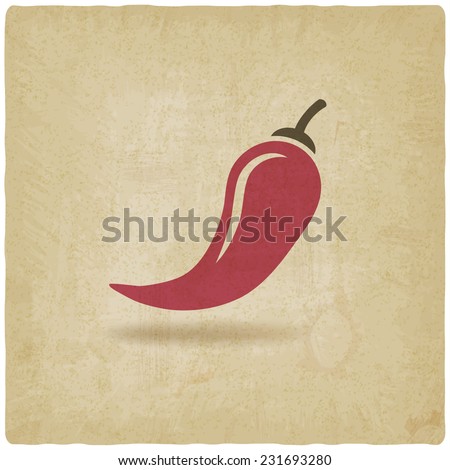 chili old background - vector illustration. eps 10