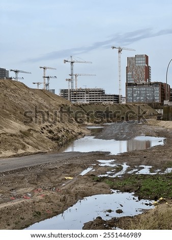 Similar – Image, Stock Photo Cranes over Hamburg | UT Hamburg