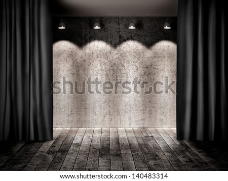 Old stage background