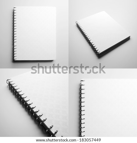 Set of blank notebooks