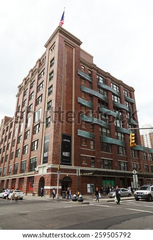 New York, NY USA - Jun, 2012: Chelsea Market: Built in the former National Biscuit Company factory, Chelsea Market is a popular indoor market, eatery and mall.