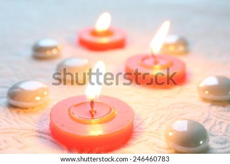 Romantic tender candlelights