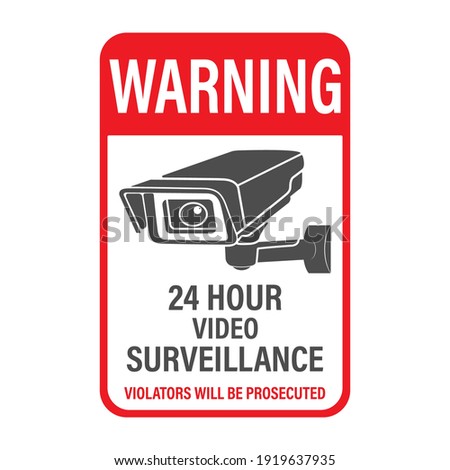 Similar – Image, Stock Photo Video surveillance sign