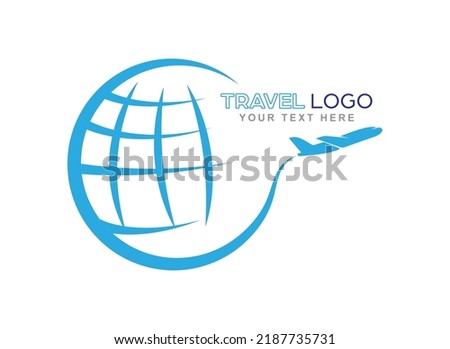 travel. Logo template for travel or logistics. Icon for websites and applications. Flat style.