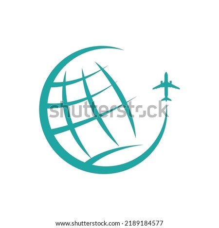 travel. Logo template for travel or logistics. Icon for websites and applications. Flat style.