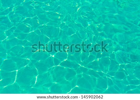 Transparent water texture of a swimming pool