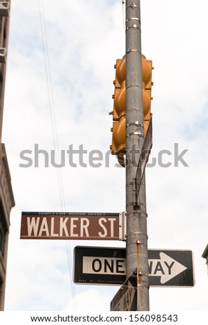 Street signs of SOHO, New York City