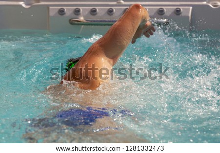 Similar – Image, Stock Photo Swimming against the current