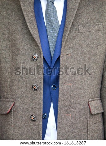 Business suit closeup
