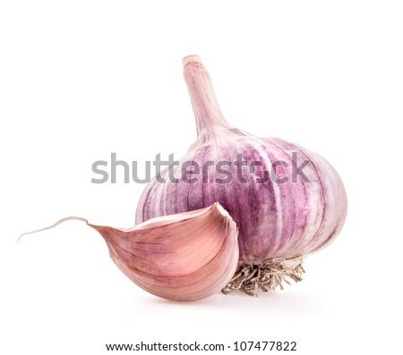 Garlic Isolated On White Stock Photo 107477822 : Shutterstock