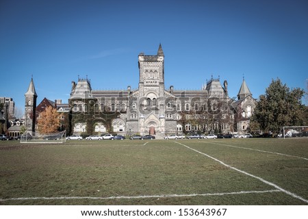 TORONTO, ON, CANADA - SEPTEMBER 10: University College at University of Toronto, in Toronto, ON, on September 10, 2013.