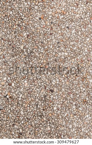 Gravel Stone, Cement Pavement or Pebble Road Street, Background and Textured.