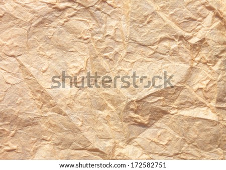 Paper texture brown paper sheet. Sheets of crumpled paper.