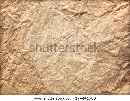 Paper texture brown paper sheet. Sheets of crumpled paper