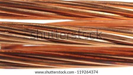The cleared copper electric power cable