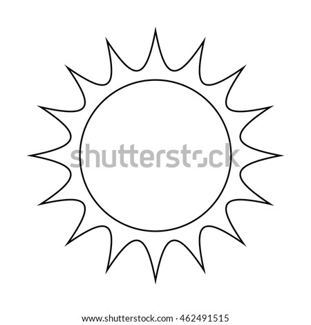 sun vector symbol icon design. illustration isolated on white background