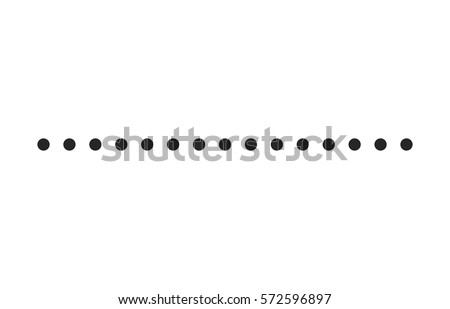 dotted line simple shape vector symbol icon design.