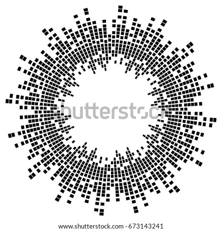 equalizer music sound wave circle vector symbol icon design. Beautiful illustration isolated on white background
